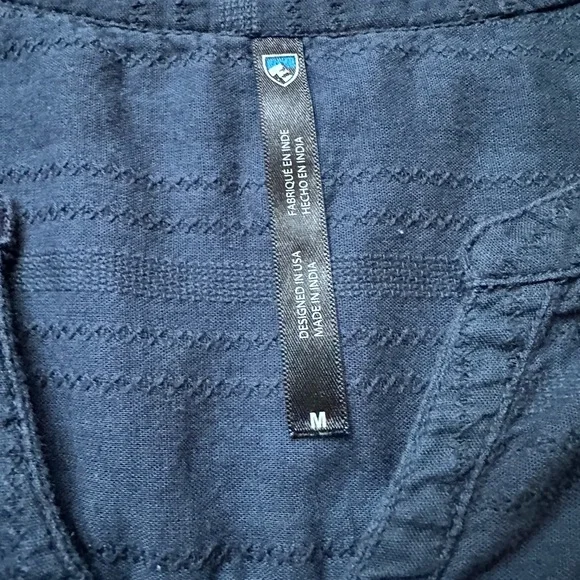 Kuhl navy blue relaxed fit casual shirt - Picture 2 of 3